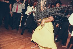Solange-dances-at-moms-60th-birthday-party