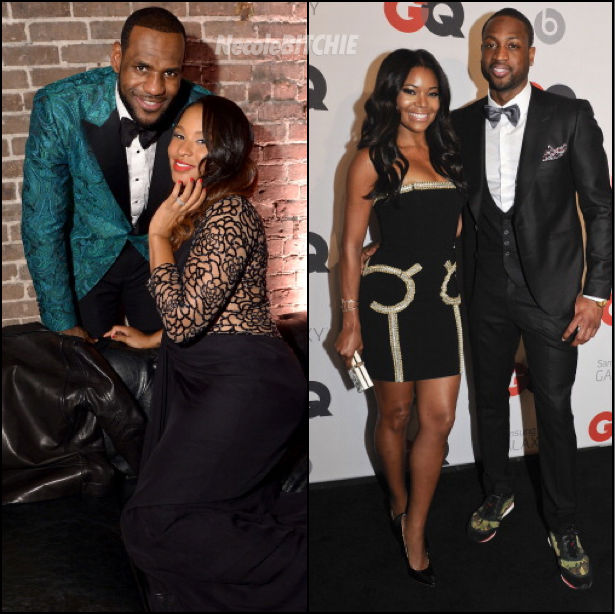 LeBron-James-and-Savannah-Dwyane-Wade-and-Gabrielle-Unon-GQ-All-Star-Bash