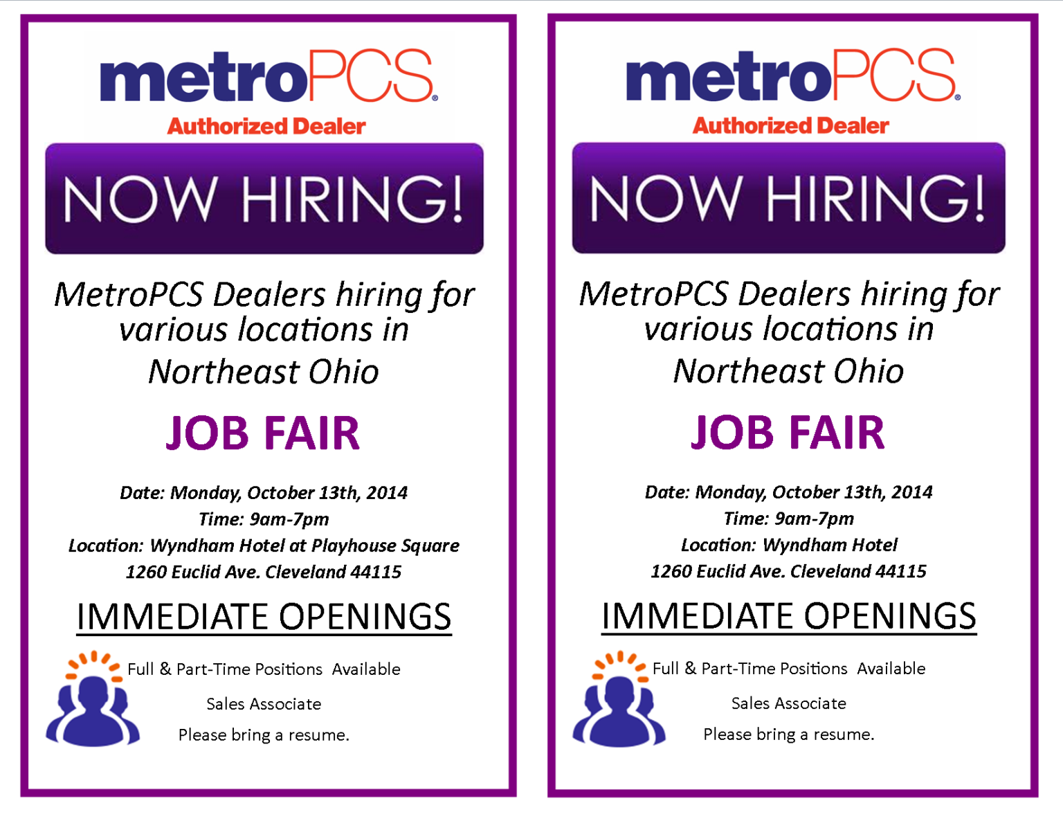 MetroPCS Job Fair Z 107.9