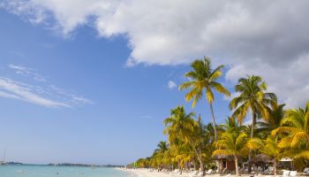 Idyllic white sand beach, Negril, Jamaica