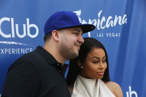 Rob Kardashian And Blac Chyna At Sky Beach Club