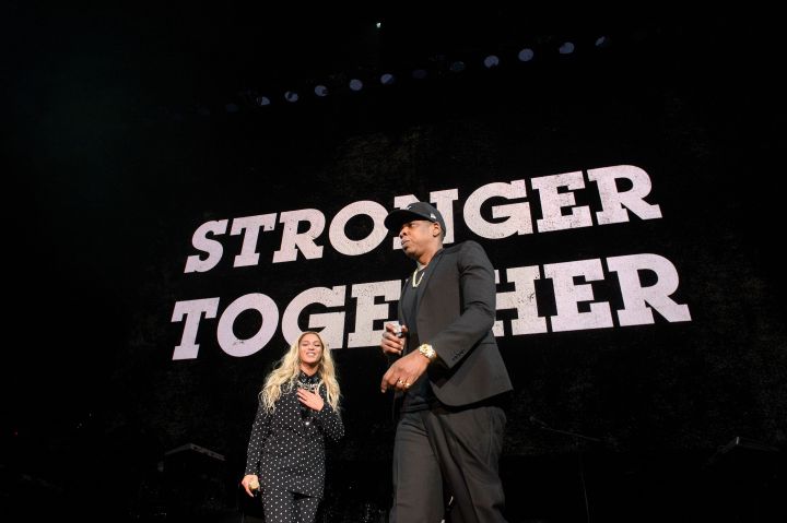 Jay Z & Beyonce hit the stage at CSU for ‘Get Out The Vote’ [Photos]