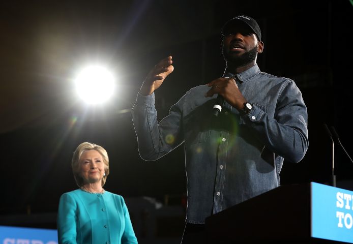 Hillary Clinton Campaigns In Crucial States Ahead Of Tuesday's Presidential Election