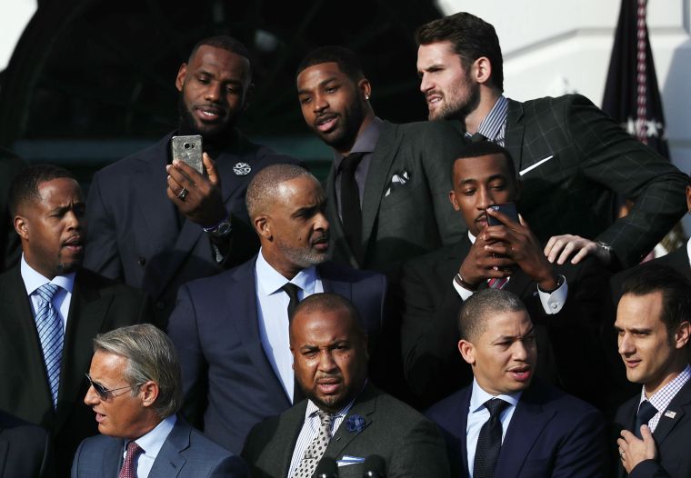 Cleveland Cavaliers Take Over The White House with POTUS & FLOTUS [Photos & Video]