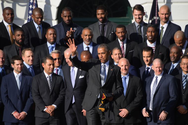 Cleveland Cavaliers Take Over The White House with POTUS & FLOTUS [Photos & Video]