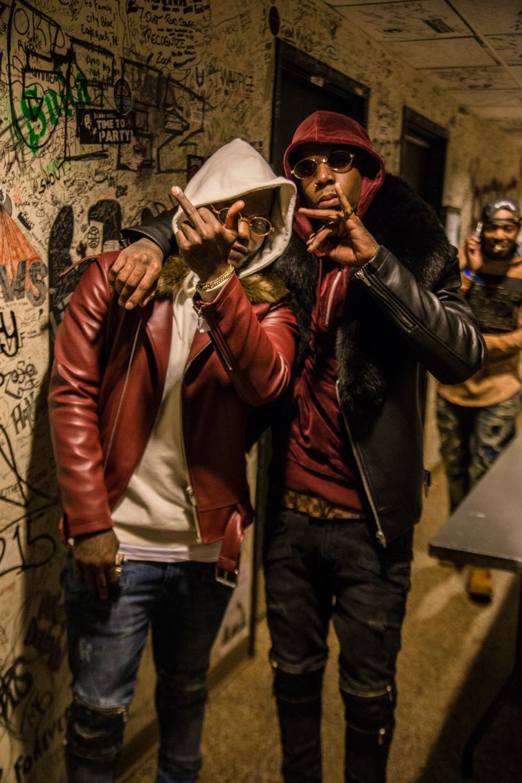 Backstage with @z1079 White Out [Photos via @stretchd_34 ]