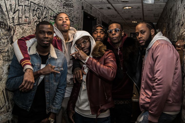 Backstage with @z1079 White Out [Photos via @stretchd_34 ]
