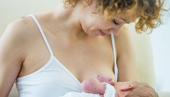 Breastfeeding a Newborn Baby