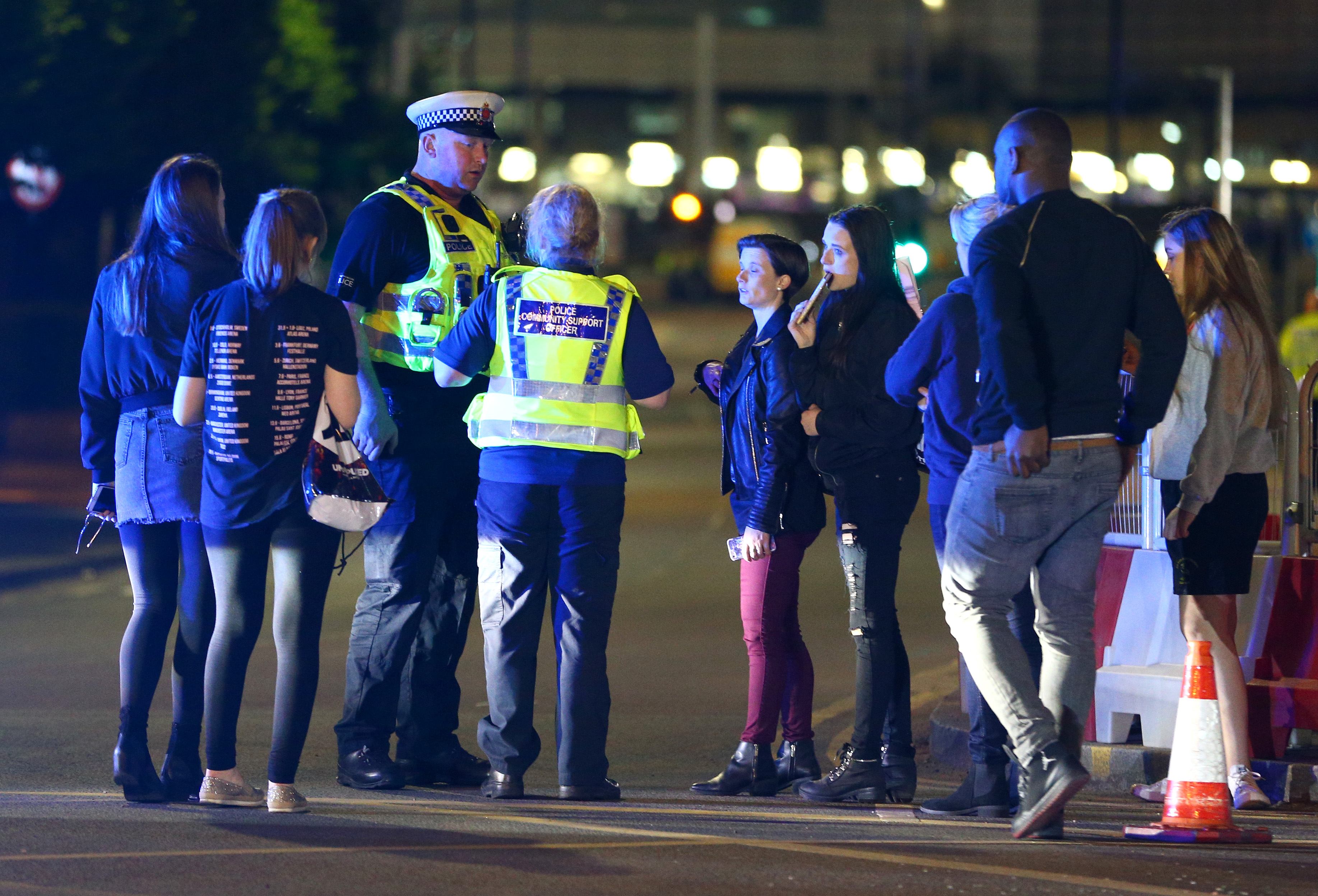 Police Respond To An Incident At Manchester Arena