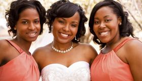 Bride and her brides maids