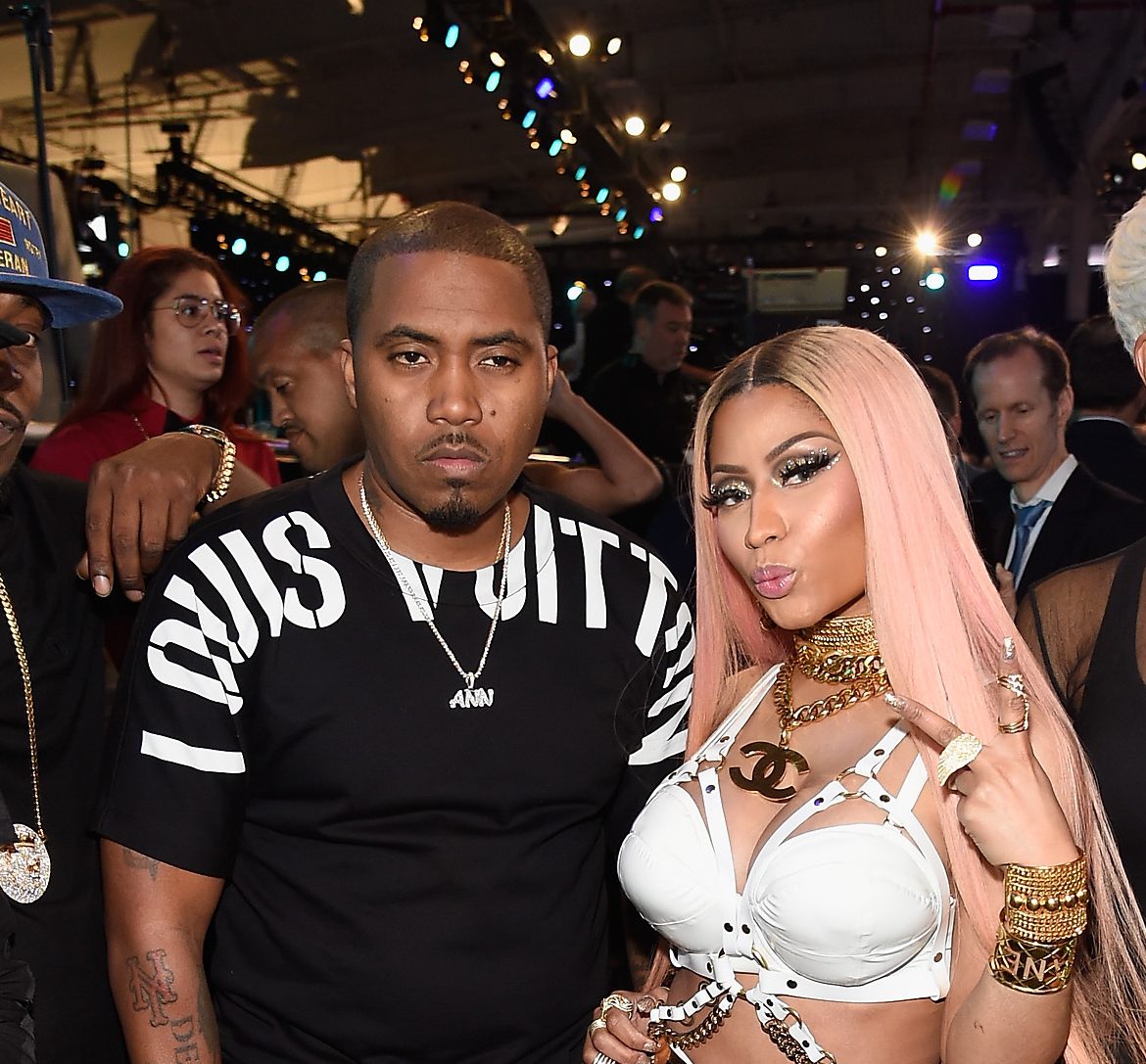 Nicki Minaj & Nas Spotted Partying And Kissing At Nas' Birthday