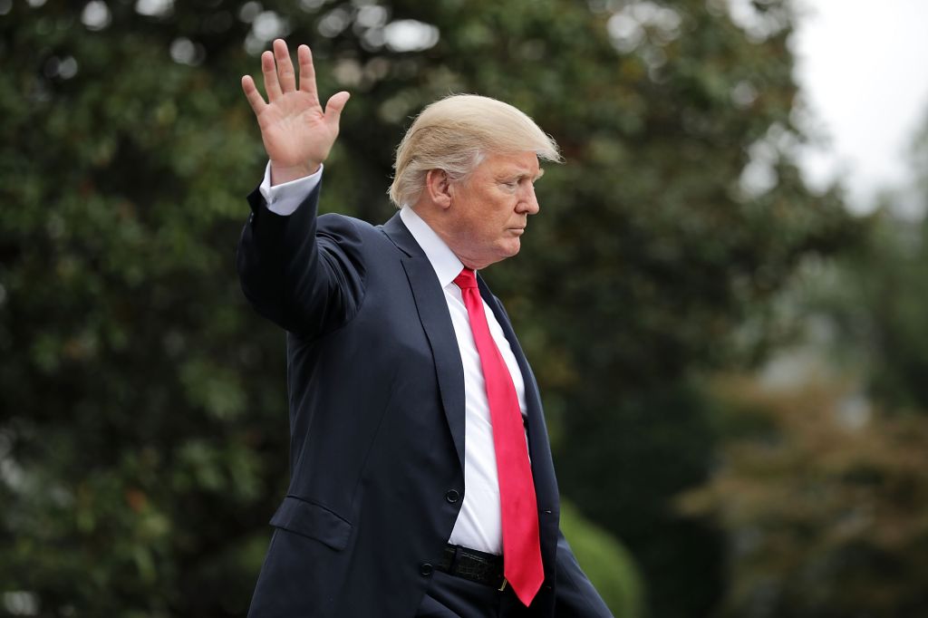 President Trump Departs White House En Route To Pennsylvania