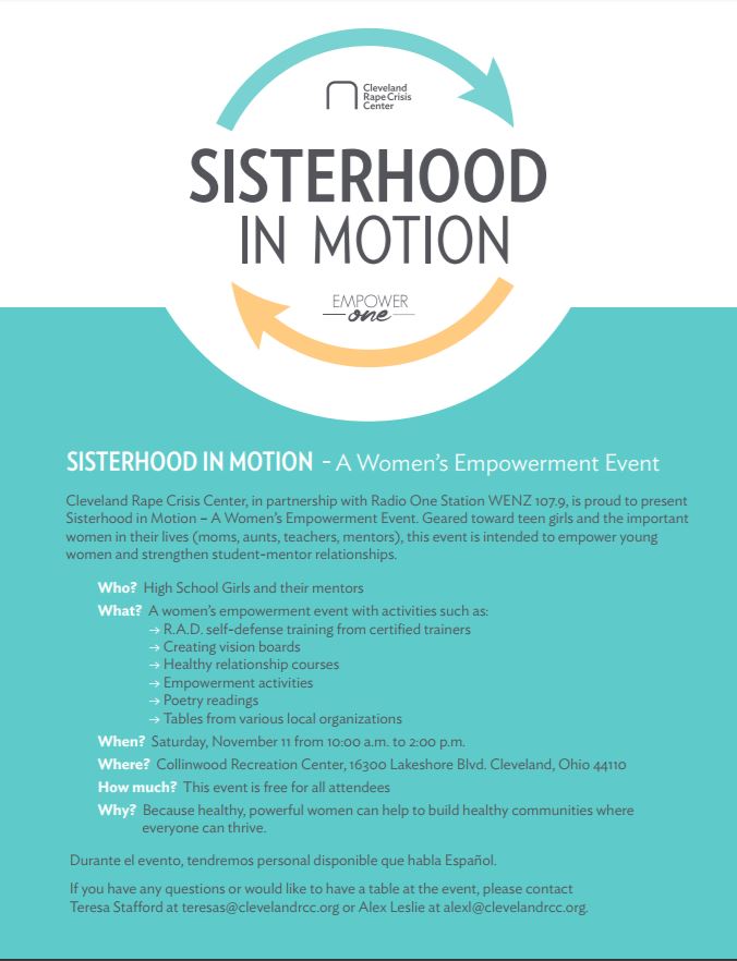 Sisterhood in Motion Flyer