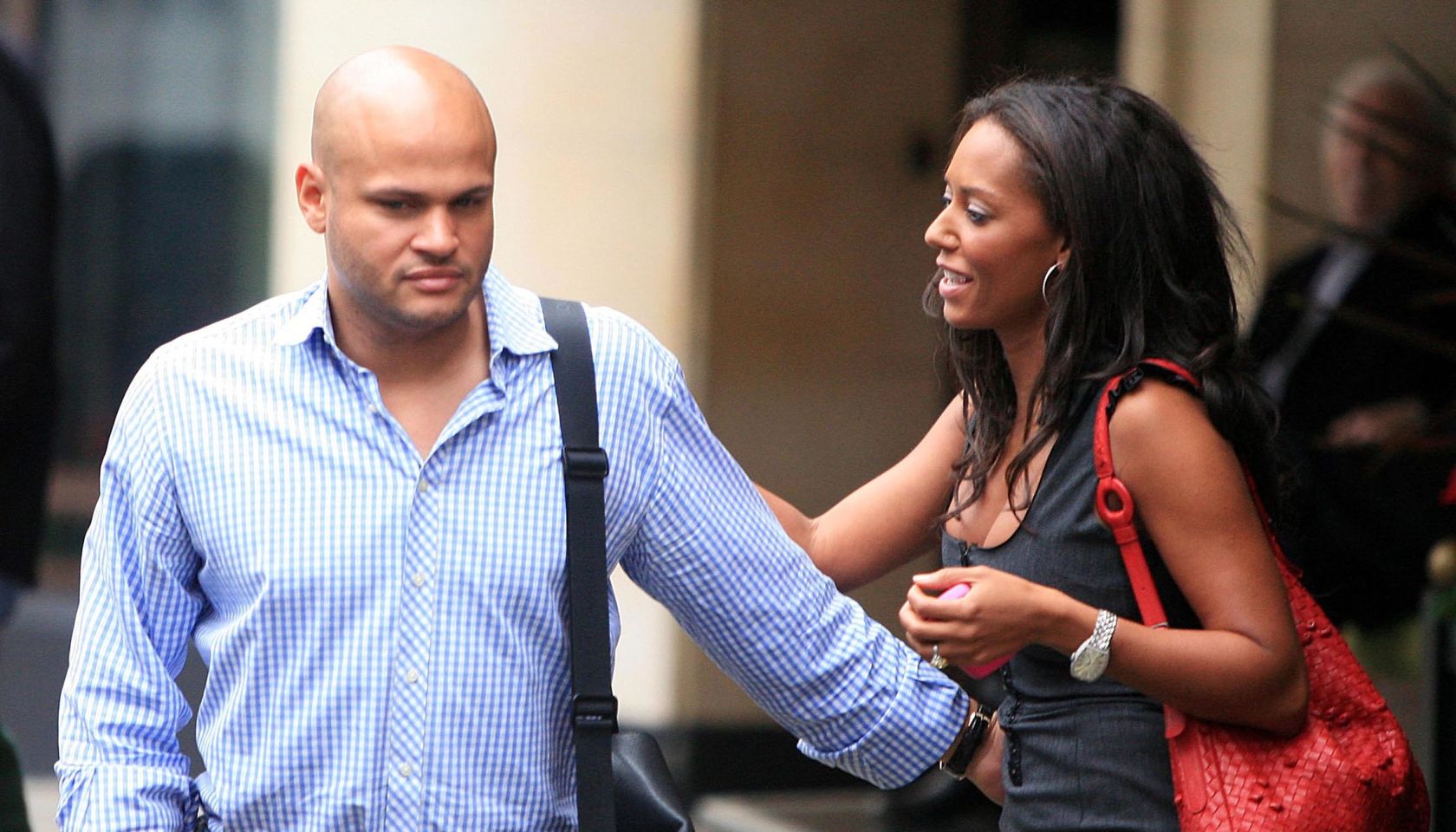 US ONLY MEL B AND STEPHEN BELAFONTE IN LONDON