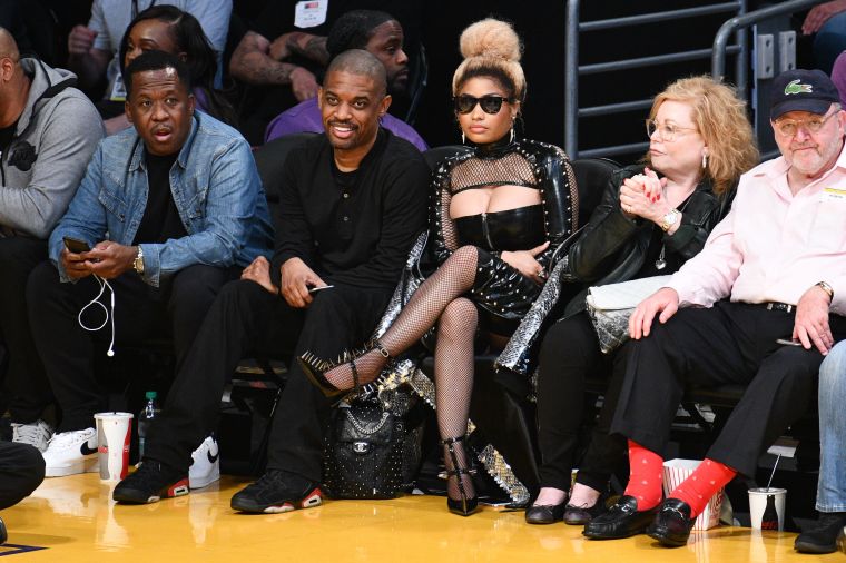 Celebrities At The Los Angeles Lakers Game