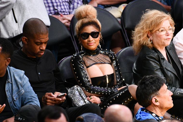 Celebrities At The Los Angeles Lakers Game