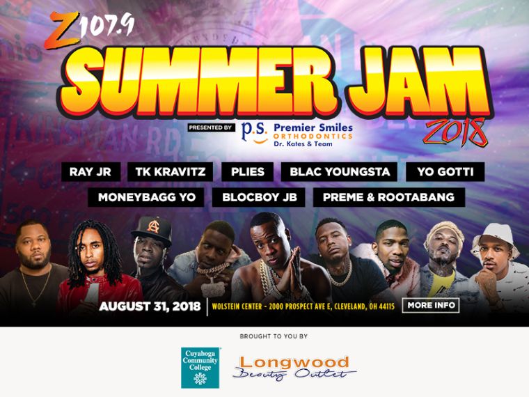 z1079 Summer Jam 2018 flyer