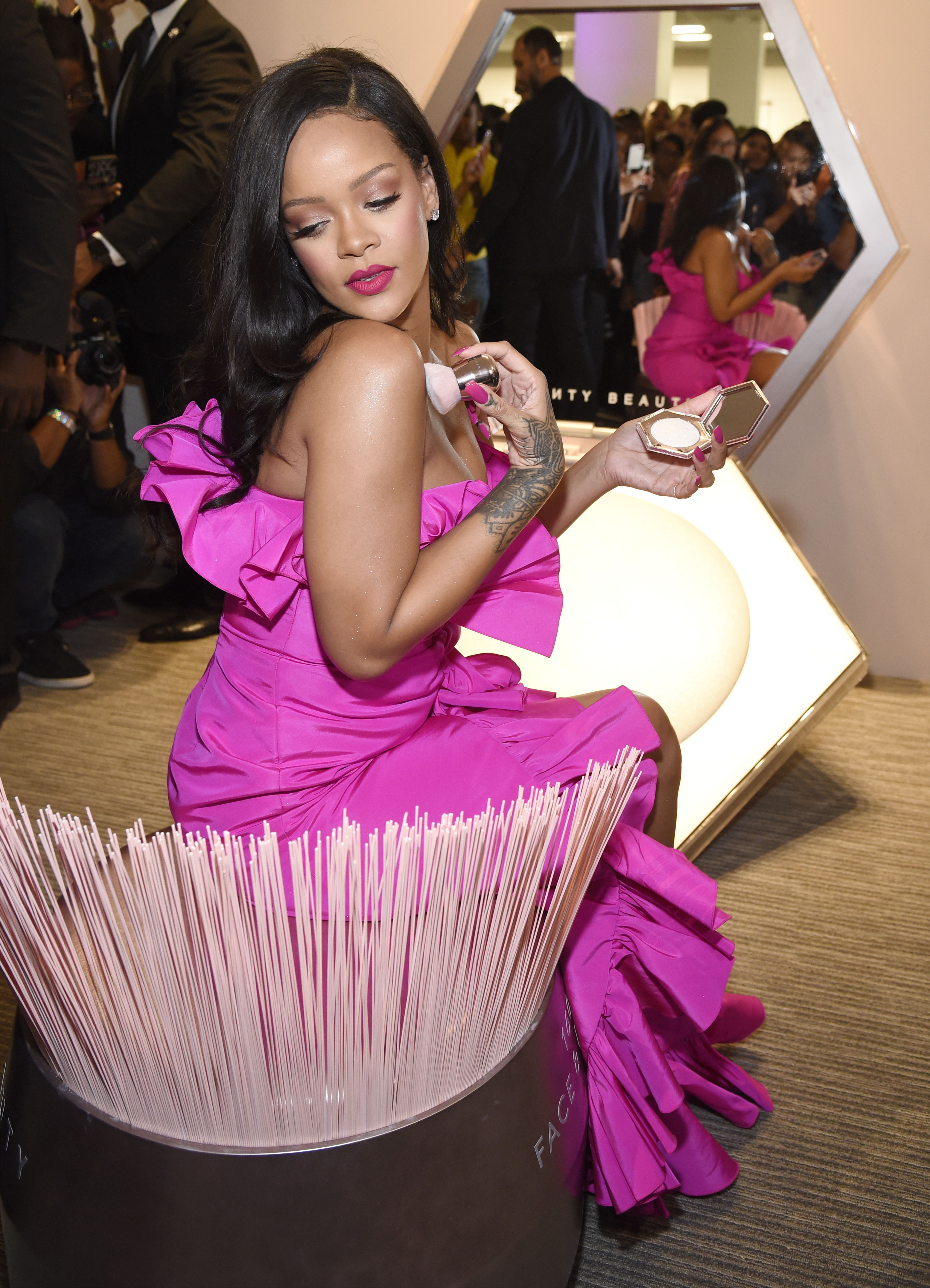 Rihanna Celebrates Fenty Beauty's 1-Year Anniversary At Sephora Inside JCPenney