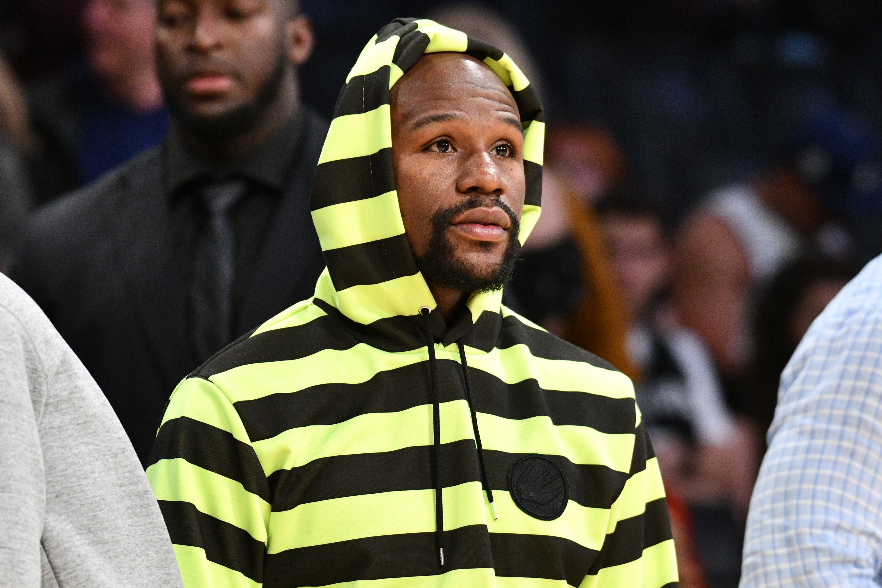 Celebrities At The Los Angeles Lakers Game