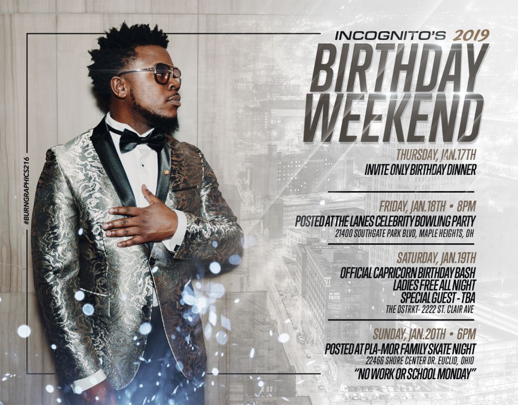 incognito birthday inc posted on the corner