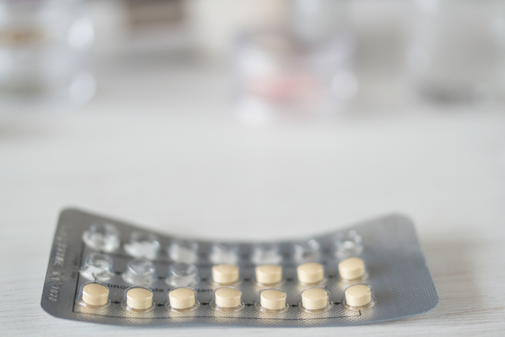 Close-Up Of Blister Pack On Table