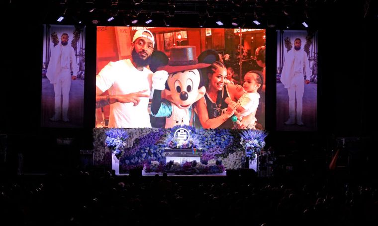 Nipsey Hussle's Celebration Of Life - Inside