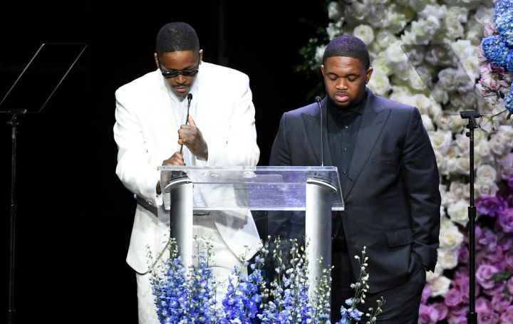 YG and DJ Mustard speak at Nipsey Hussle's Celebration Of Life