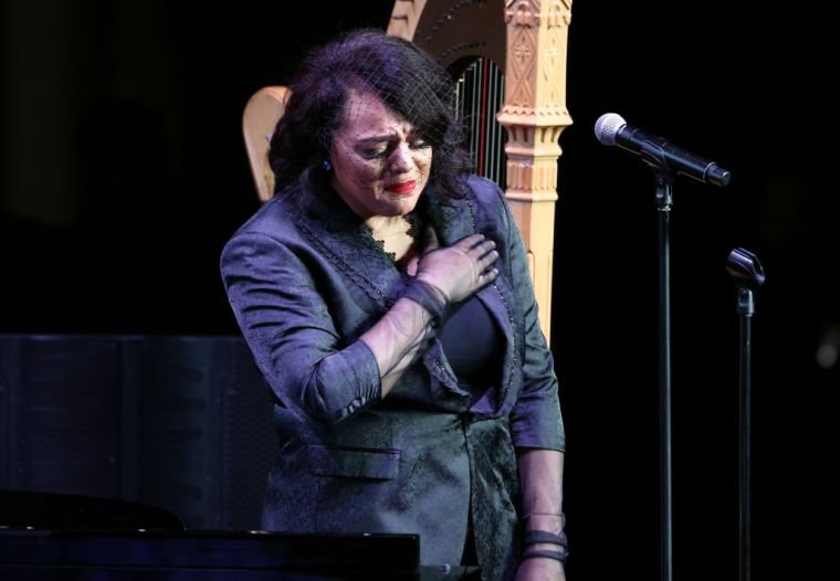 Marsha Ambrosius performs at Nipsey Hussle's Celebration Of Life