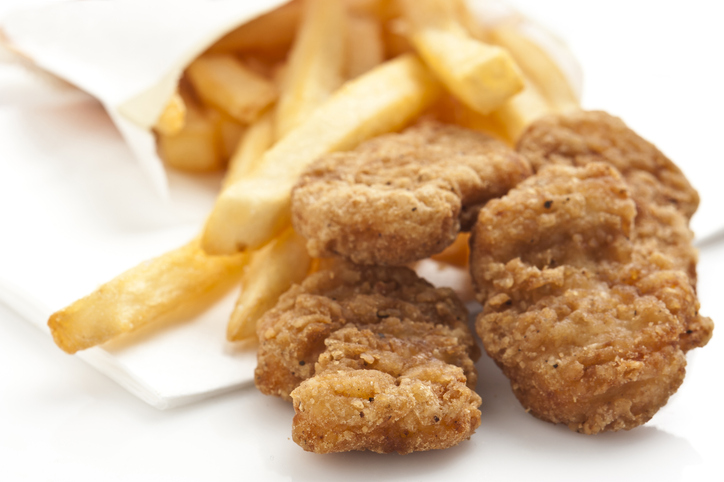 chicken nuggets and fries