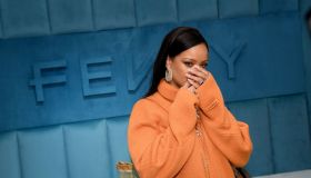 Robyn Rihanna Fenty And Linda Fargo Celebrate The Launch Of FENTY At Bergdorf Goodman