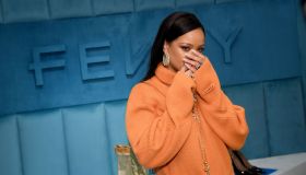 Robyn Rihanna Fenty And Linda Fargo Celebrate The Launch Of FENTY At Bergdorf Goodman