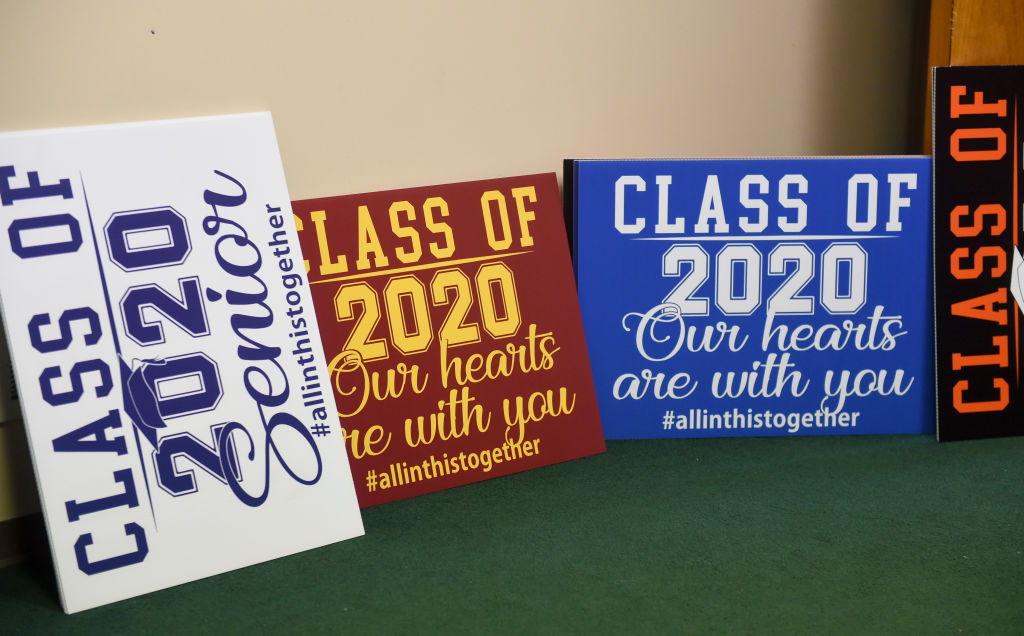 Signs Being Sold To Recognize 2020 High School Seniors During Coronavirus Outbreak