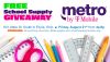 Metro by T-Mobile School Supply Giveaways