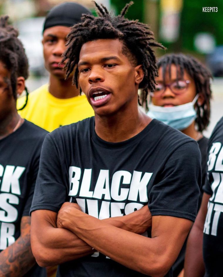 In May 2021, he visited the White House with the family of George Floyd marking one year since Floyd's murder