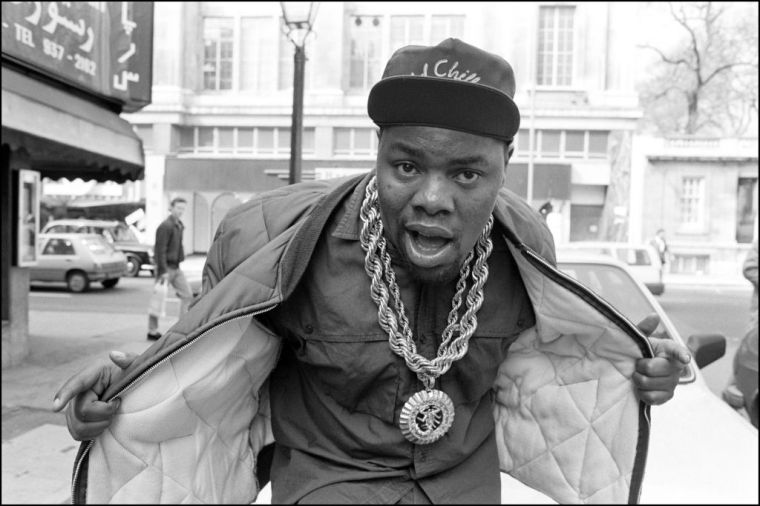 Biz Markie at Kensington High Street in London, 1988. Gone but NEVER Forgotten!