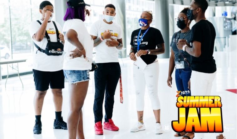 The Z Support Team at Z107.9 Summer Jam in Cleveland, Ohio