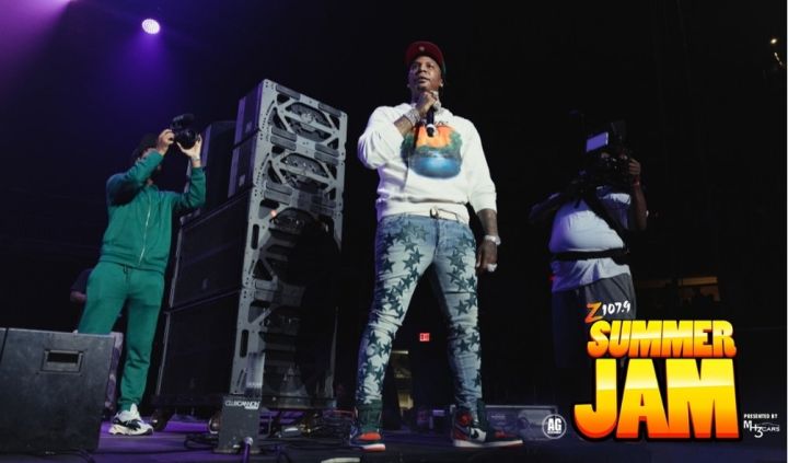 Moneybaggy Yo at Z107.9 Summer Jam in Cleveland, Ohio