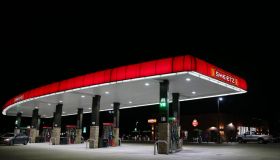 Gas pumps are seen at a Sheetz gas station. AAA reported...