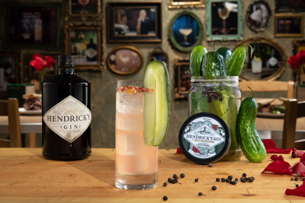 Hendrick’s Gin and Katz’s Delicatessen Gin-Inspired Pickled Cucumbers Cocktails