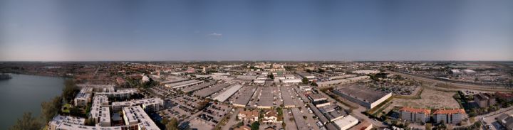 Aerial panorama Hialeah Gardens Miami FL USA