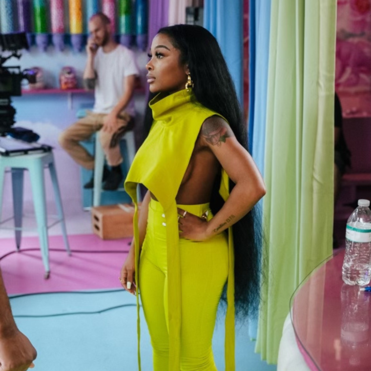 Jayda Cheaves BTS on Only Child Set