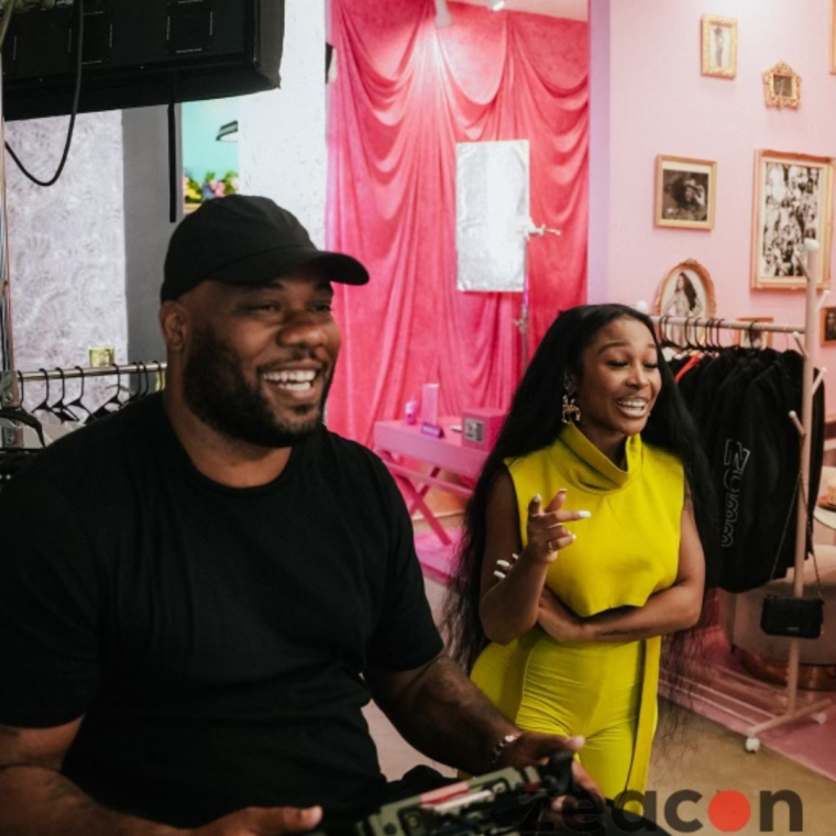 Ray Jr & Jayda Cheaves BTS on Only Child Set