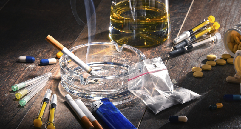 Addictive substances, including alcohol, cigarettes and drugs