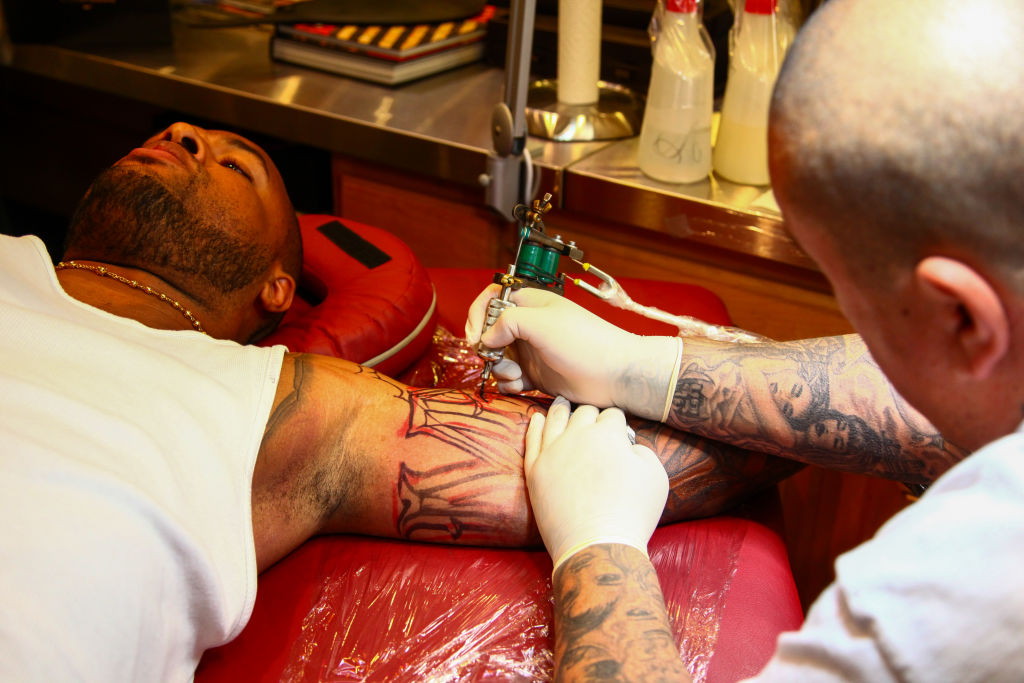 Slim Thug Tattoo Session