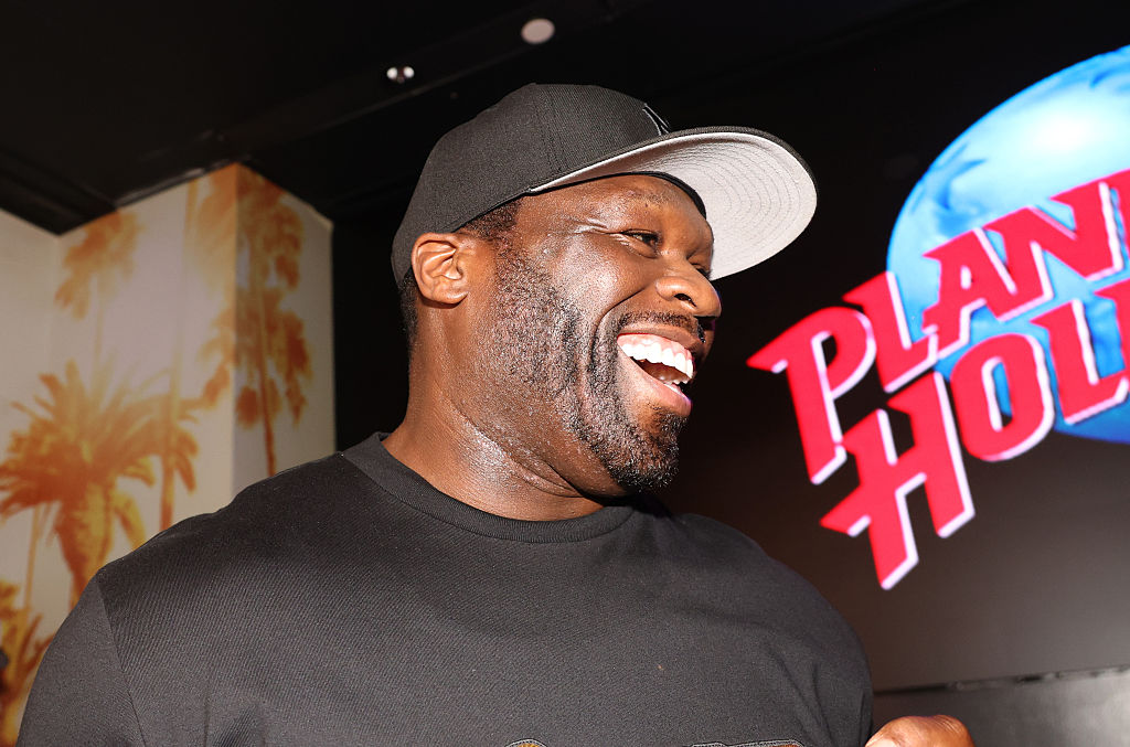 Robert Earl And Curtis "50 Cent" Jackson Celebrate Planet Hollywood's 50 Cent Faves Menu